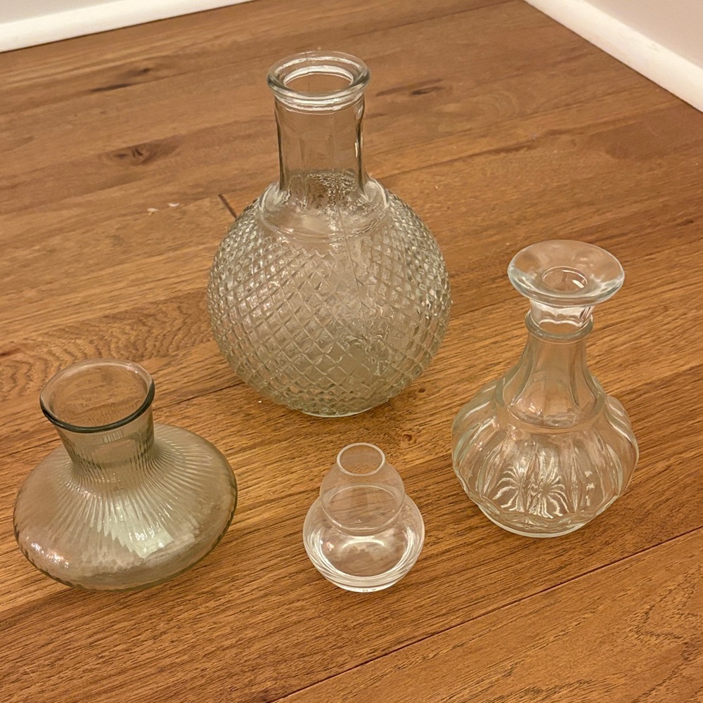 Glass Vase Collection - Clear